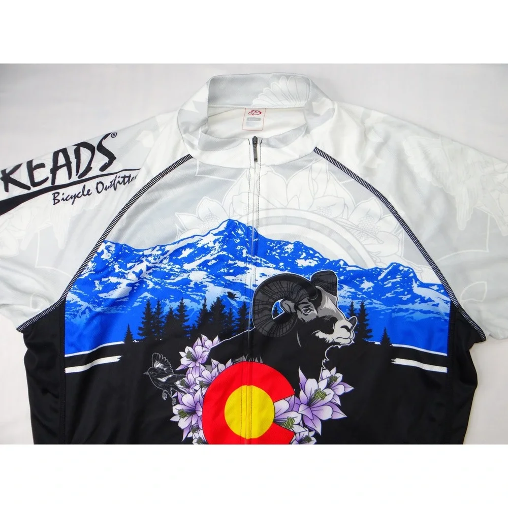 IKEADS Bicycle Outfitters Colorado Ram Mountain Cycling Jersey Men's XL - Picture 4 of 13